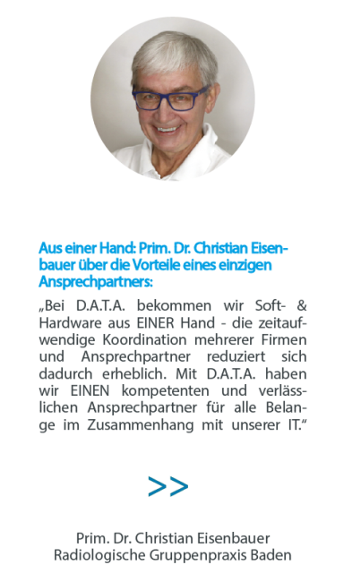 Prim. Dr. Christian Eisenbauer über den XR Arbeitsbereich "archivieren"
